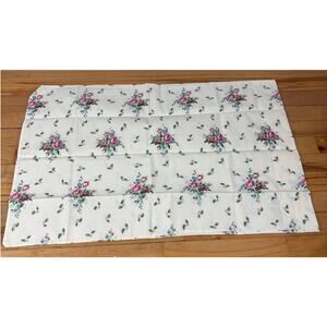 Vintage Martex No-iron Miralux Floral Standard Pillowcases (2) cottage coquette